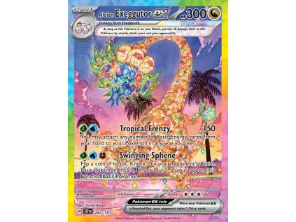 alolan exeggutor ex pokémon karta 242 191 ssp surging sparks