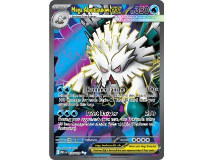 pokémon karta 157 132 mega abomasnow ex