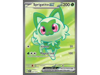 pokemon karta 251 217 sprigatito ex