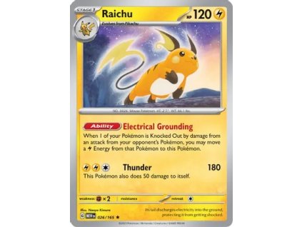 Raichu 026/165 Holo