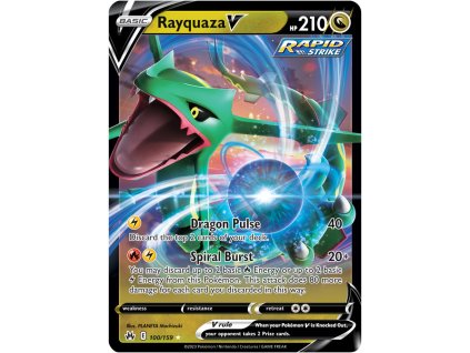 rayquaza v 100 159 crown zenith