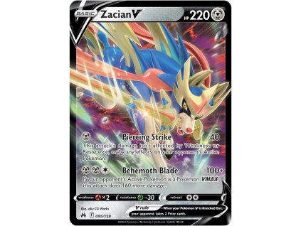 zacian v 095 159 crown zenith
