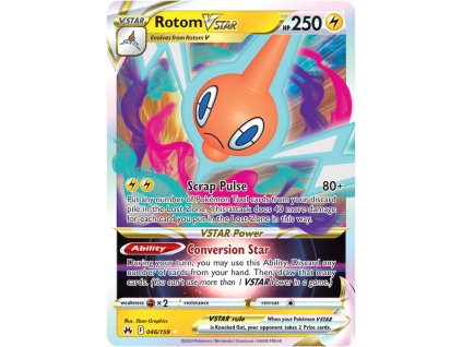 rotom vstar 046 159 crown zenith