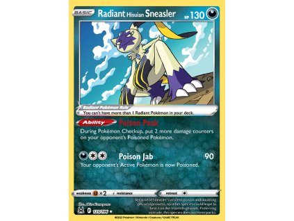 radiant hisuian sneasler 123 196 lost origin