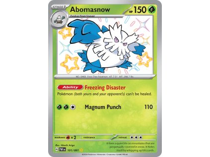 Abomasnow 101 091 Paldean Fates