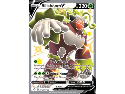 rillaboom v sv105 sv122 shining fates