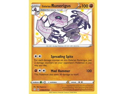 galarian runerigus sv066 sv122 shining fates