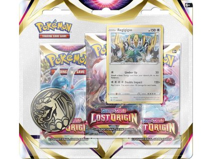 pokemon tcg sword shield lost origin 3 pack blister Regigigas