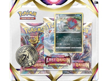 pokemon tcg sword shield lost origin 3 pack blister weavile