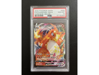 Charizard VMAX 020 189 darkness ablaze psa 9 front