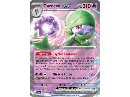 Gardevoir ex 029 091 Paldean Fates