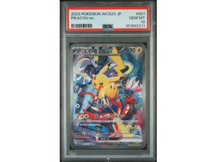 Pikachu ex wcs23 psa 10 front1