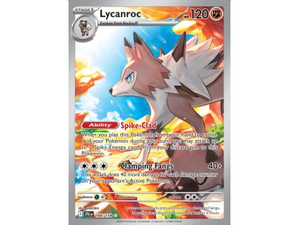lycanroc pokémon karta 166 159 JTG journey together