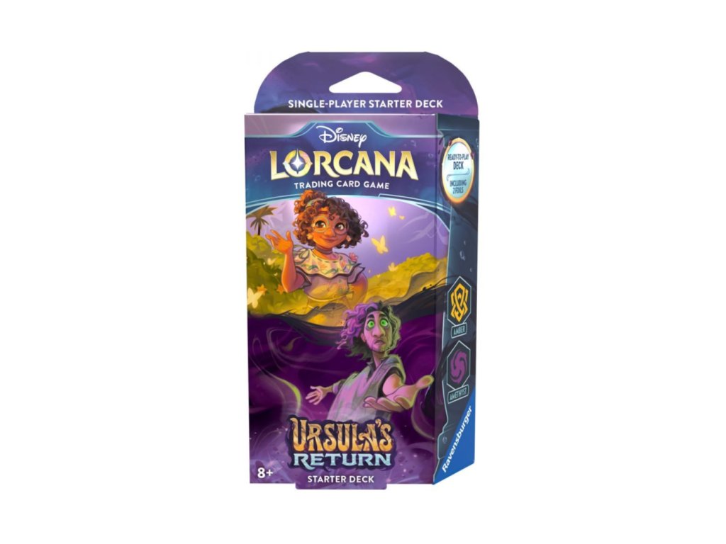 karetni hra lorcana ursula s return amethyst amber starter deck