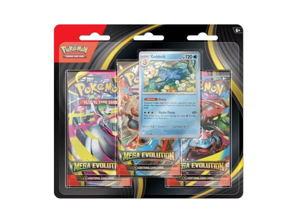 pokemon tcg 3 blister booster mega evolutions goldduck