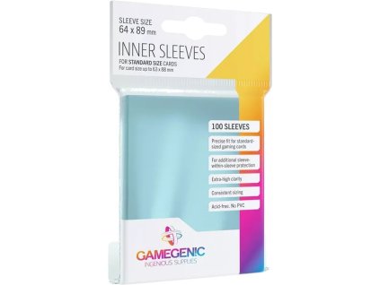 obaly na karty gamegenic inner sleeves clear 100 ks perfect size