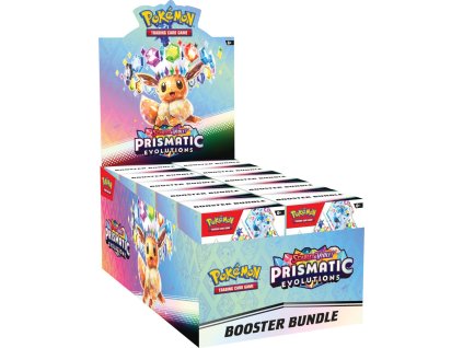 pokemon tcg sv8 5 prismatic evolutions booster bundle display