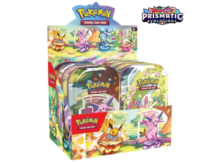 pokemon tcg prismatic evolutions mini tin display