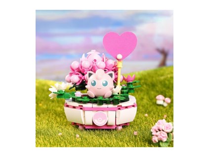 keeppley k20221 pokemon jigglypuff potted plant building blocks toy set