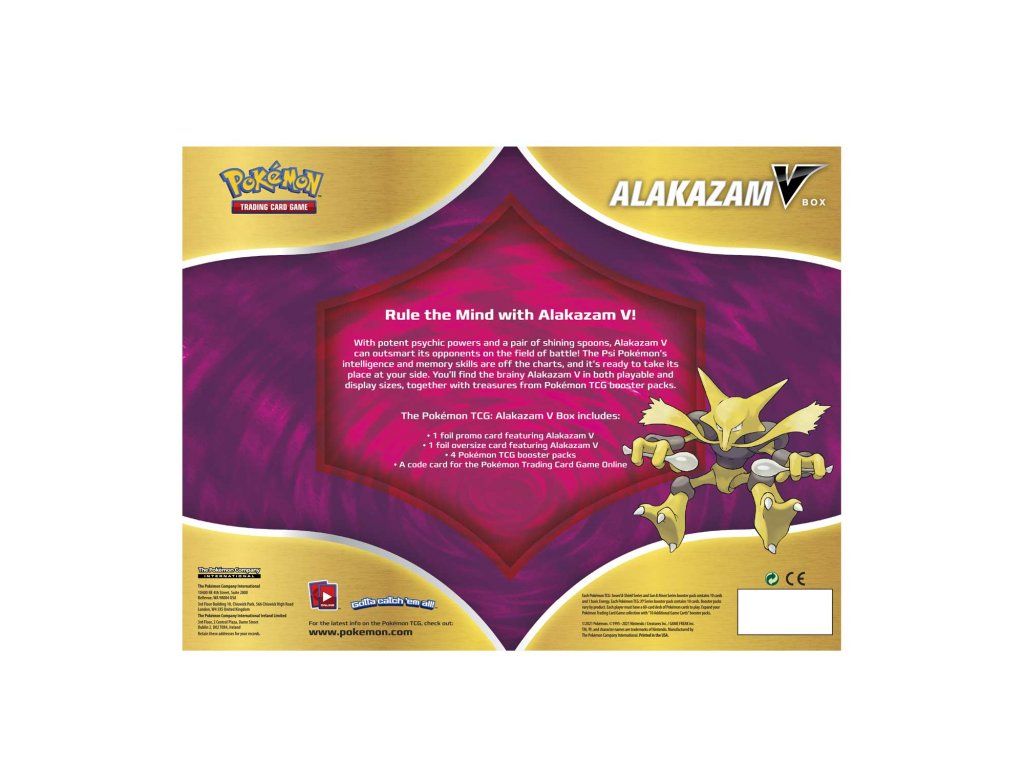 Pokémon Alakazam V Box Pokemon4U Pokémon Alakazam V Box Pokemon4U