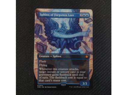 Sphinx of Forgotten Lore (borderless) (FDN * 0314)