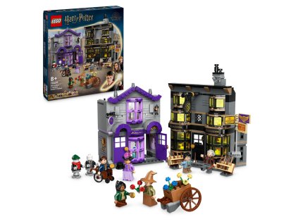 Ollivanderův obchod a Obchod madame Malkinové