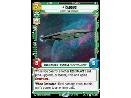 Raddus, Holdo's Final Command 104