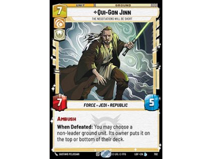 Qui-Gon Jinn, The Negotiations Will Be Short (V.2) 702