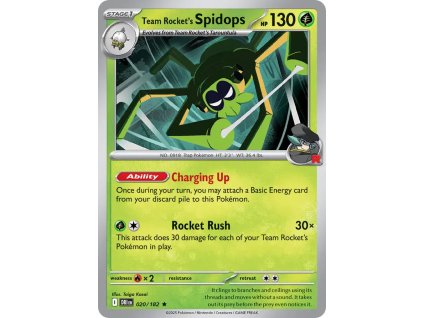 020/182 Team Rocket's Spidops (Barva Reverse holo)