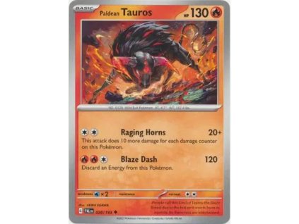 028/193 Paldean Tauros (Barva Reverse holo)