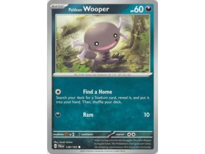128/193 Paldean Wooper (Barva Reverse holo)