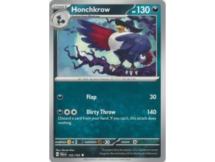 132/193 Honchkrow (Barva Reverse holo)