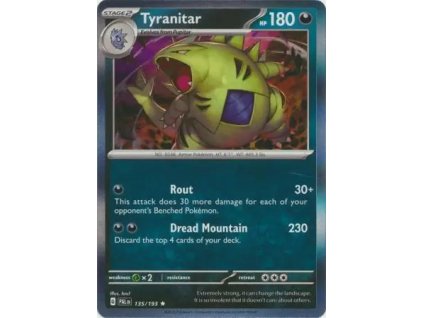 135/193 Tyranitar (Barva Reverse holo)