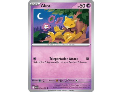 054/132 Abra (Barva Reverse holo)