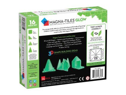 MagnaTiles GLOW 16pc Angle Back