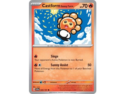 020/191 Castform Sunny Form (Barva Reverse holo)