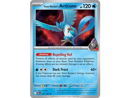 051/182 Team Rocket's Articuno (Barva Reverse holo)