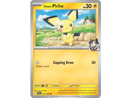 071/182 Ethan's Pichu (Barva Reverse holo)