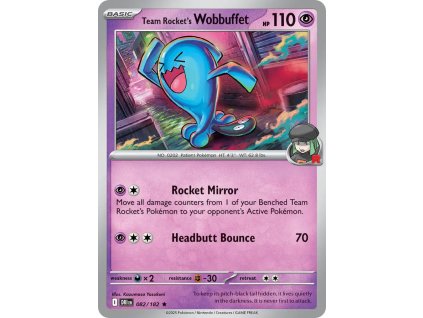082/182 Team Rocket's Wobbuffet (Barva Reverse holo)