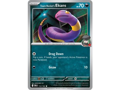 112/182 Team Rocket's Ekans (Barva Reverse holo)