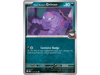 123/182 Team Rocket's Grimer (Barva Reverse holo)