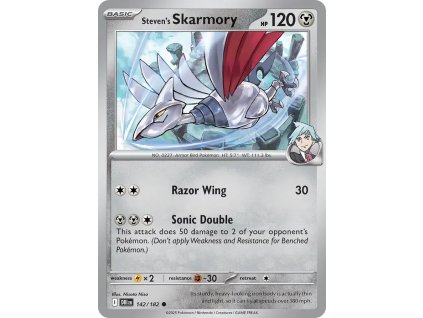 142/182 Steven's Skarmory (Barva Reverse holo)