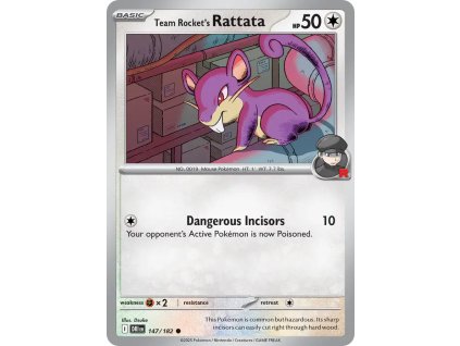 147/182 Team Rocket's Rattata (Barva Reverse holo)