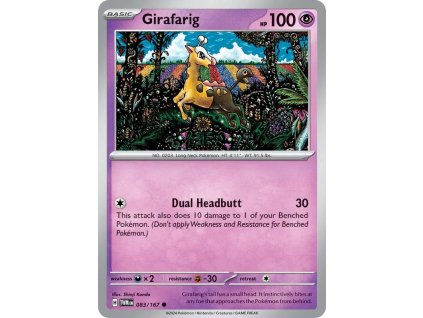 083/167 Girafarig (Barva Reverse holo)