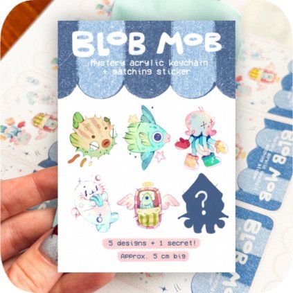 Blob mob ✿ mystery keychain