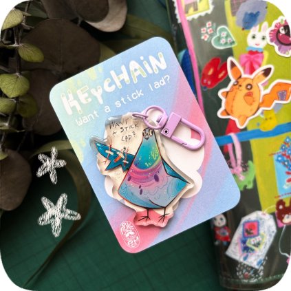 Want a stick lad? ✿ klíčenka