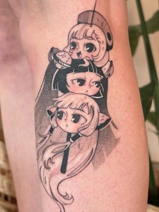 Dango hlavičky z Chobits😄hrozně fajn zadání - děkuji za něj🤍mangu ani anime neznám ale rozhodně mě zaujala kresba z...