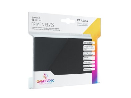 Gamegenic: Prime Sleeves Black 100 ks