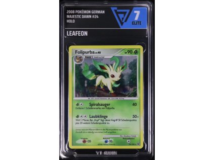 Pokémon German Leafeon Majestic Dawn #24 Holo VG7