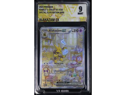 Pokémon Alakazam ex Scarlet & Violet 151 #201 Special Illustration Rare VG9